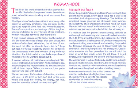 Womanhood - divine feminine